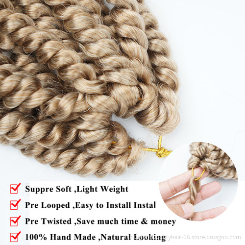 pretwisted passion twist crochet hair 22 inches braiding hair for women wholesale synthetic Pre-Looped Fluffy crochet braid hair